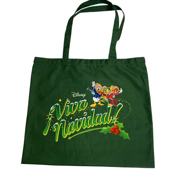 Disneyland Resort Magic Key Viva Navidad Green Tote - Picture 1 of 6